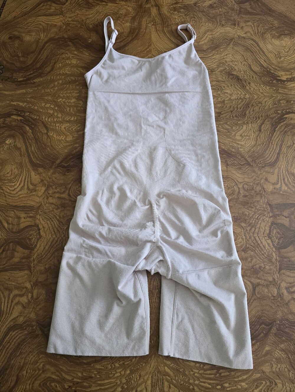 Spanx Slimmer & Shine Open Bust Mid-thigh Nude Bodysuit Womens Size XL - Picture 2 of 9